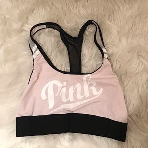 VIctorias Secret Pink Mesh Back Sports Bra